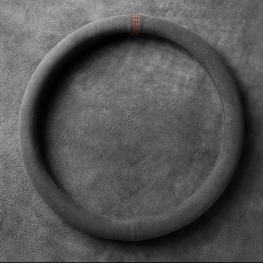 Universal Leather Steering Wheel Cover Anti-Slip Breathable 37-38cm Various Colours